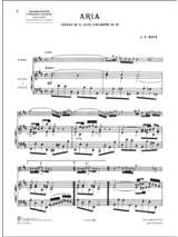 Aria de la Suite en ré BWV 1068 - Flûte piano - BACH - Partition
